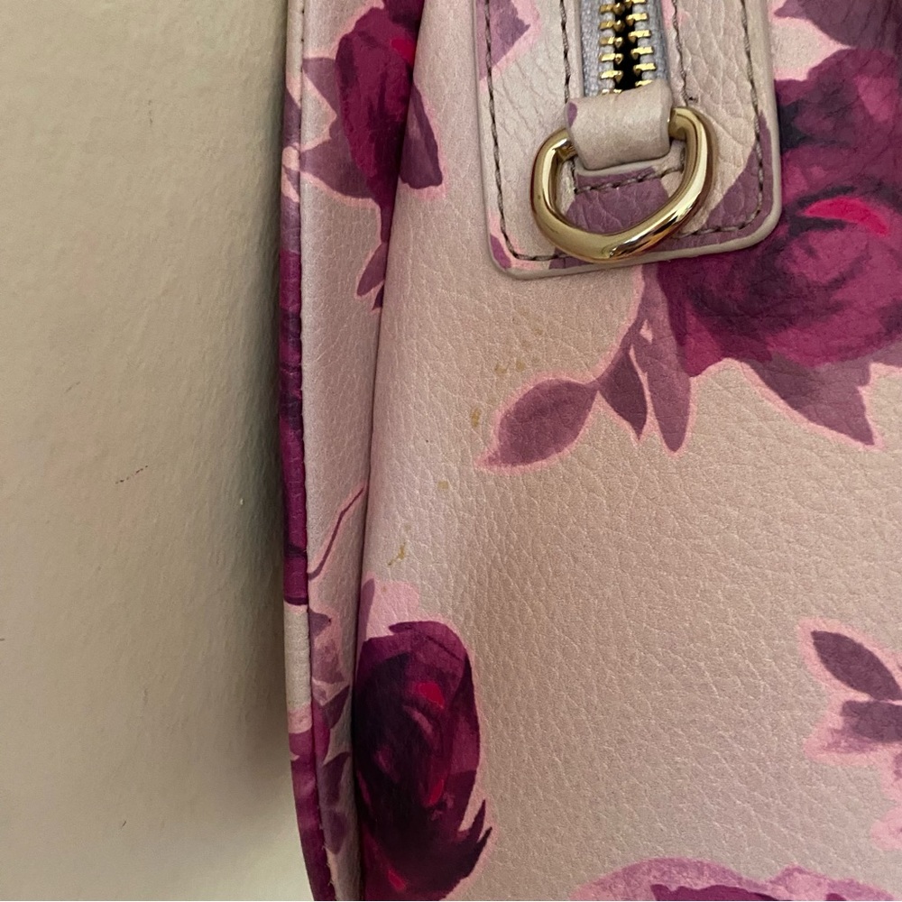 Kate Spade Leather Emerson Place Olivera Pink/Purple Rose Crossbody Bag - Picture 8 of 10